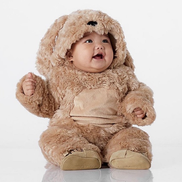 Pottery Barn Kids Furry Tan Puppy Costume - Picture 1 of 2
